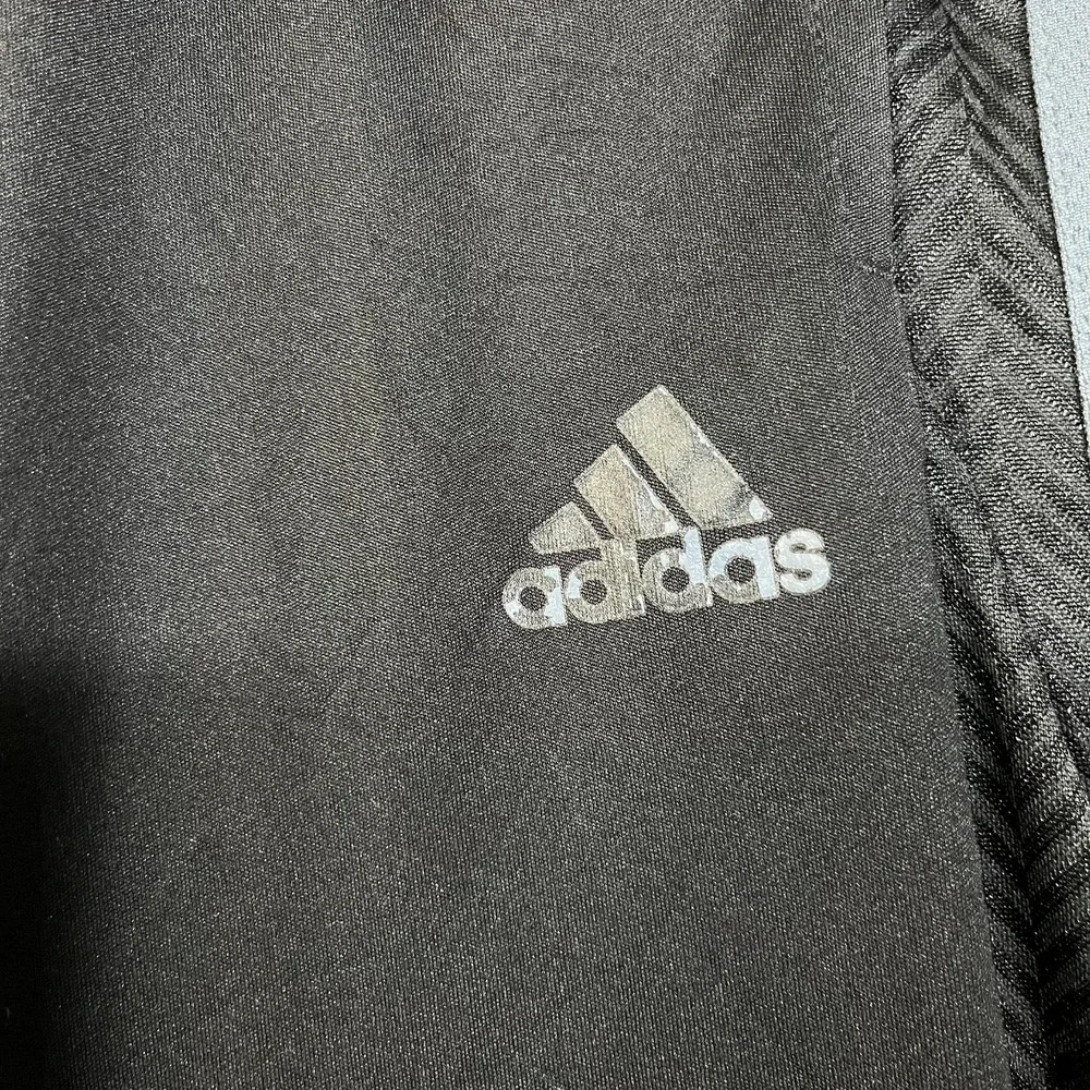 Adidas Climalite Track Pants Men's Black Elastic Waist Athletic Sportswear - XL